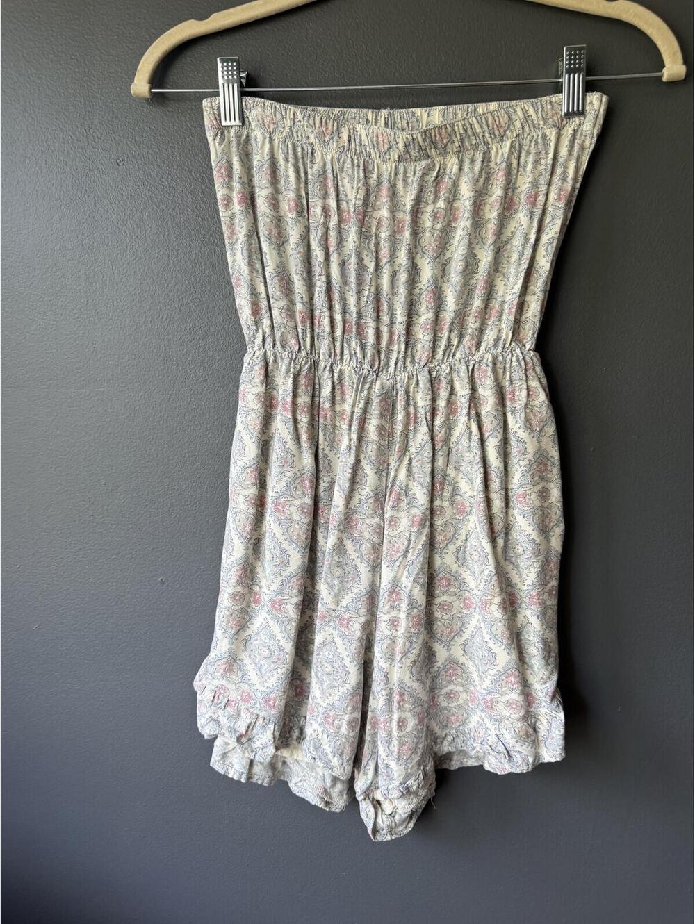 Abercrombie & Fitch Strapless Paisley Romper Size S